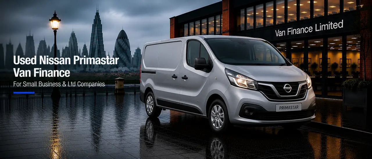 Used Nissan Primastar van finance for UK limited companies